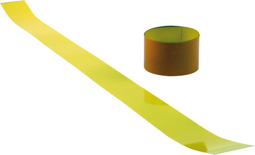 Bodenmarkierungsband B100mmxL1,50mxS0,70mm Metall gelb Produktbild img1 L