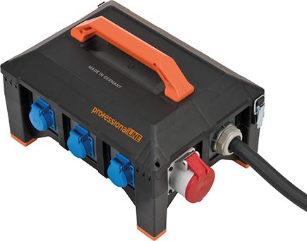 Profi Baustromverteiler H07RN-F5G6 2m CEE FI 1x32A + 2x16A + 6x230V professionalLINE Produktbild img2 L