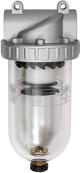 Druckluftfilter BR Standard, G1/4" DN6, BG 1, PC-Behälter, 5µm, RIEGLER Produktbild img1 L