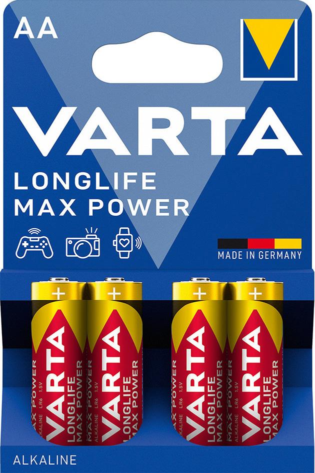 Batterie LONGLIFE VARTA Max Power AA 4er Blister Produktbild img1 L