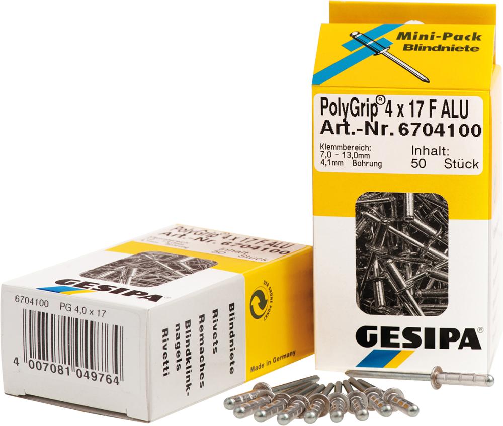 PolyGrip® Mehrbereichs-Blindniet Mini Pack Alu/Stahl Standard Produktbild img1 L