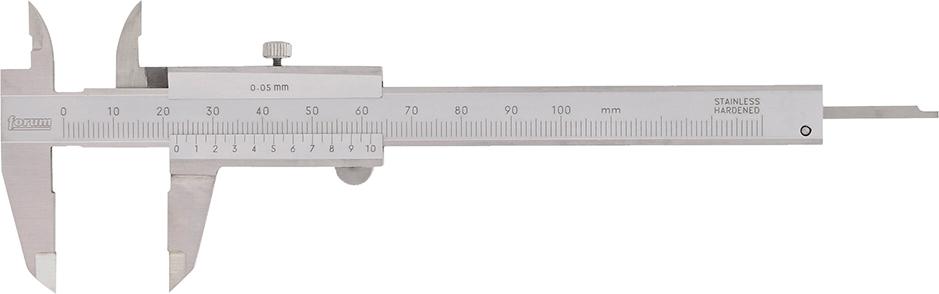 Klein-Taschenmessschieber 100mm rostfrei mit Feststellschraube Produktbild img1 L