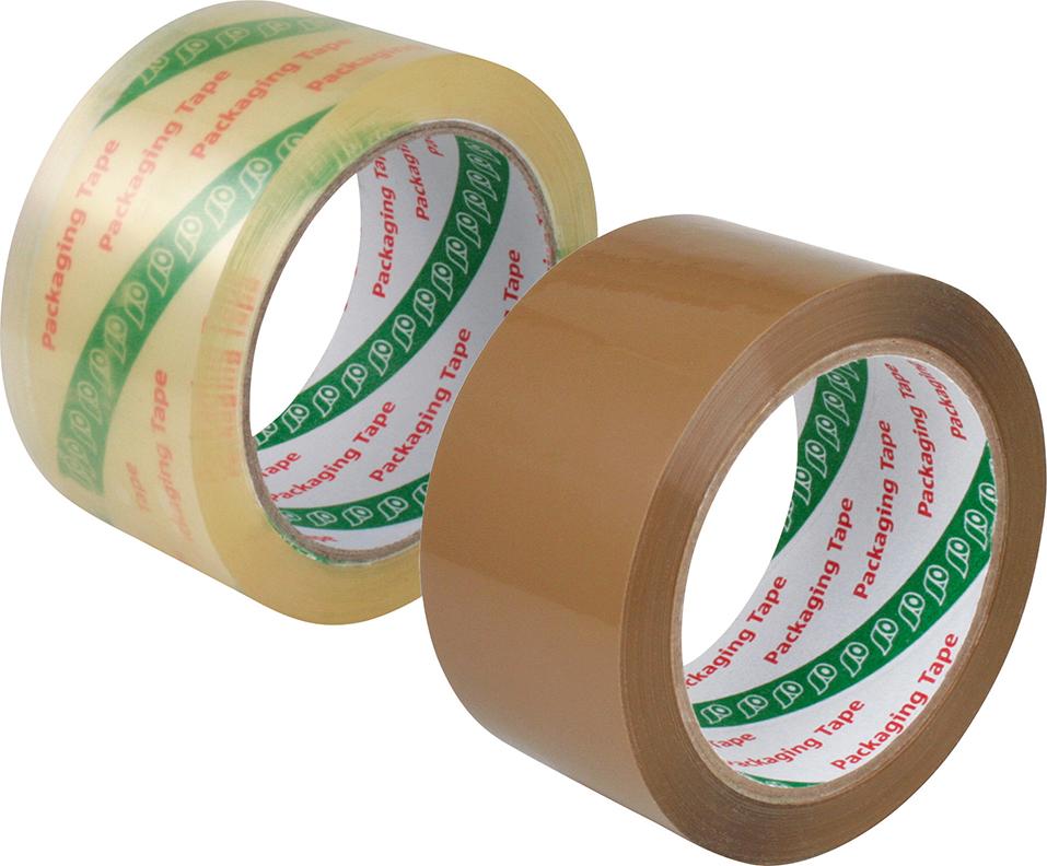 BOPP-Verpackungsklebeb. Geräuscharm abrollbar 50mmx66m, Acrylatkleber chamois Produktbild img1 L