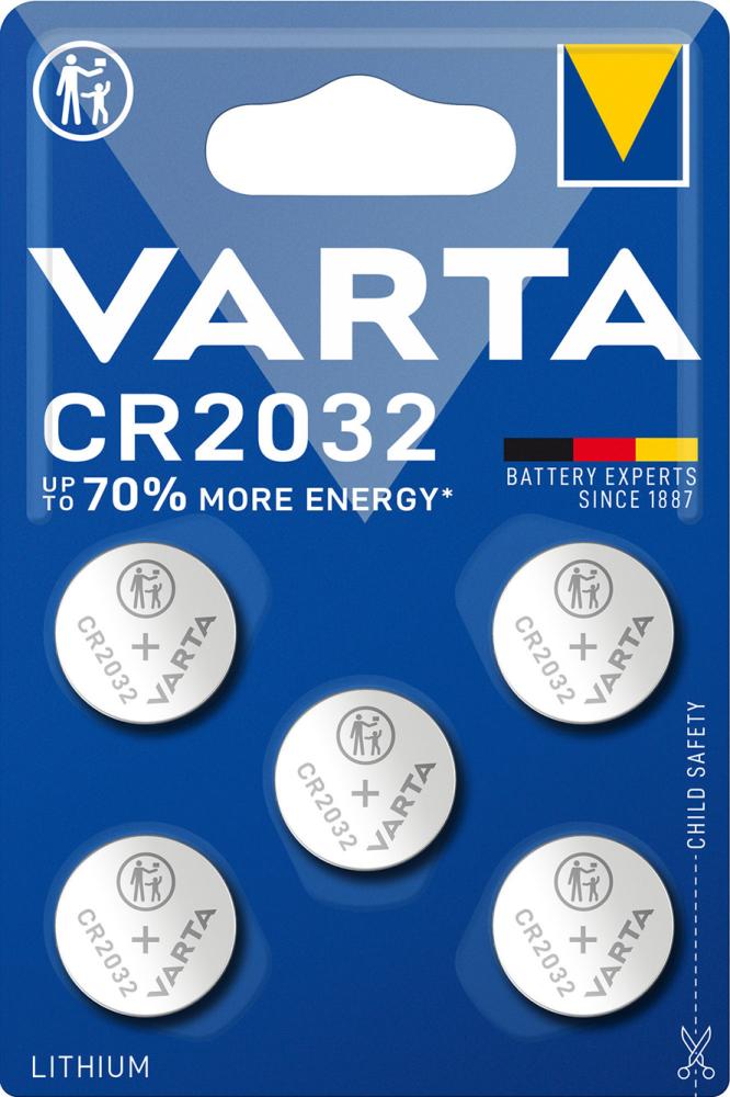 Batt.ELECTRO.CR2032 5er Blister VARTA Produktbild img1 L