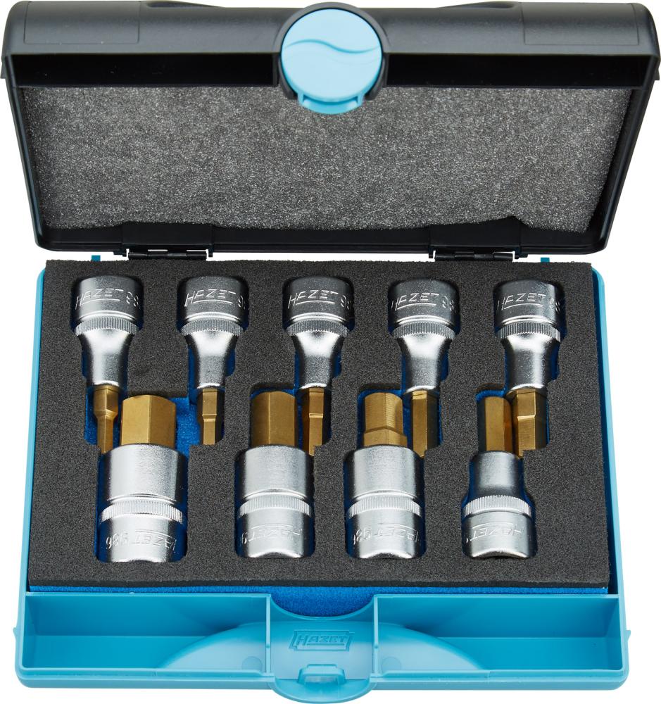 Schraubendrehereinsatz- Satz 1/2" Innensechskant 5-17mm 9-teilig Hazet Produktbild img1 L