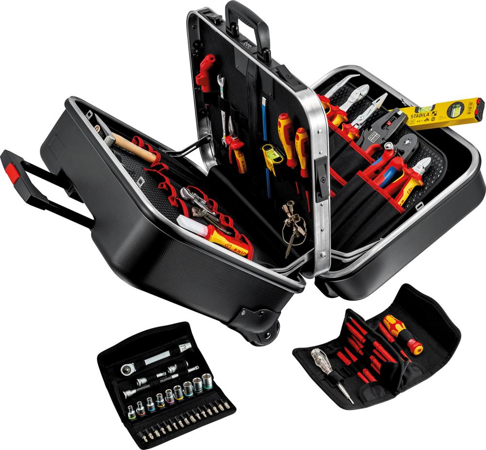 Werkzeugsortiment Twin Elektriker 63-teilig im Trolley Knipex Produktbild img1 L
