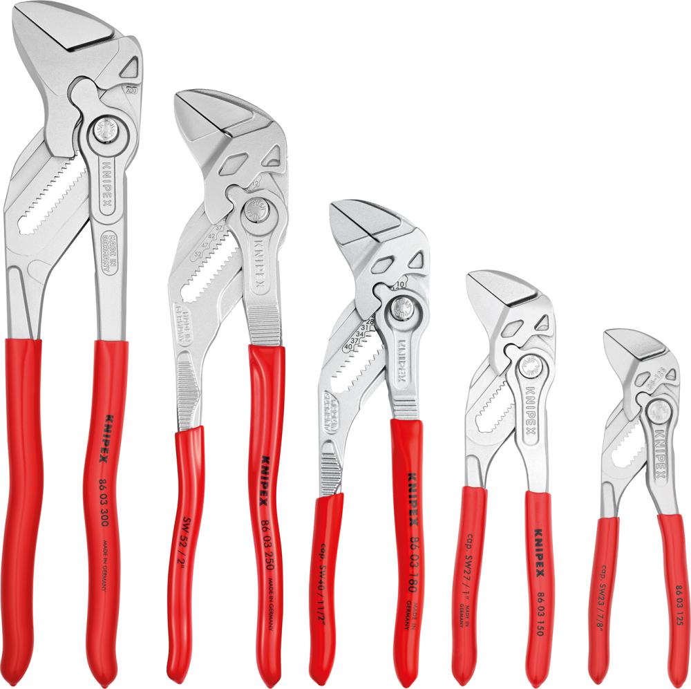 Zangenschlüssel-Set 5tlg.in Rolltasche Knipex Produktbild img2 L