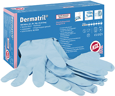 Einweghandschuh Dermatril 740 Produktbild img2 L