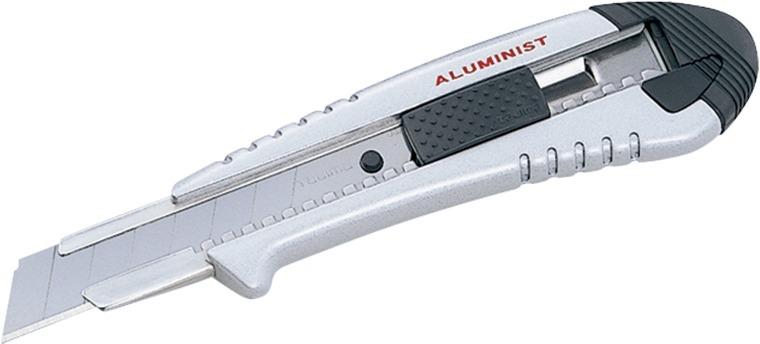 Cuttermesser 18mm Aluminist Druckgussgriff 3 Klingen Taste Produktbild img1 L