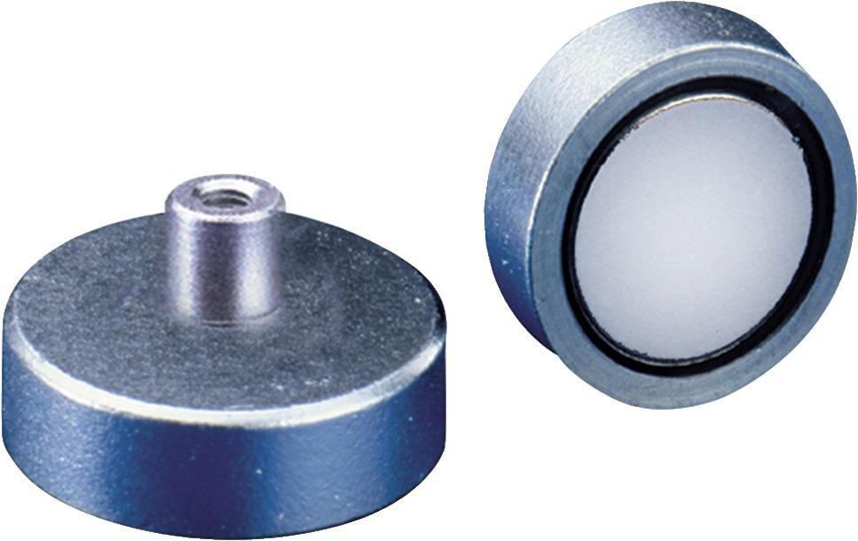 Neodym-Magnet-Flachgreifer mit Gewindebuchse Produktbild img1 L
