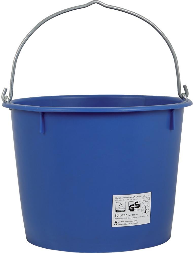 Baueimer Kunststoff 12 l, kranbar, blau Produktbild img1 L