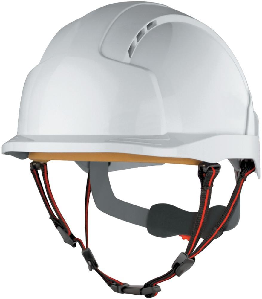 Schutzhelm JSP mit Kinnriemen, weiß Produktbild img1 L