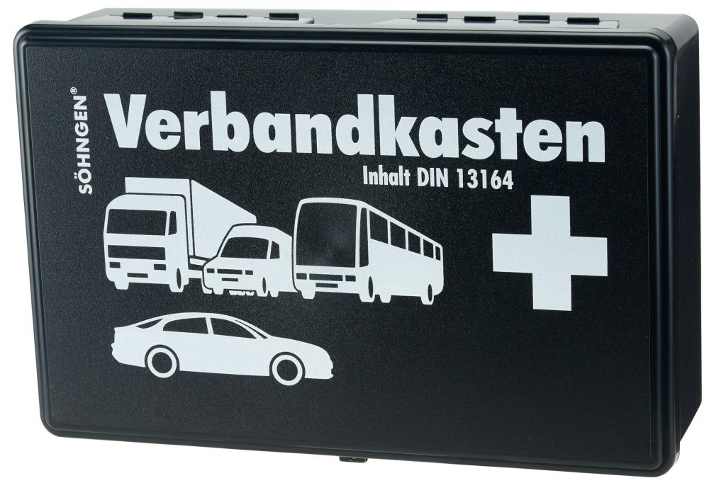 KFZ-Verbandkasten KU, schwarz mit Füllung DIN13164 Produktbild img1 L