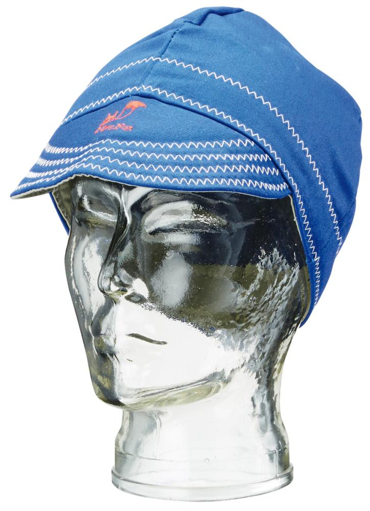 Schweißermütze Gewebe, feuerfest, 61 cm, blau Produktbild img1 L