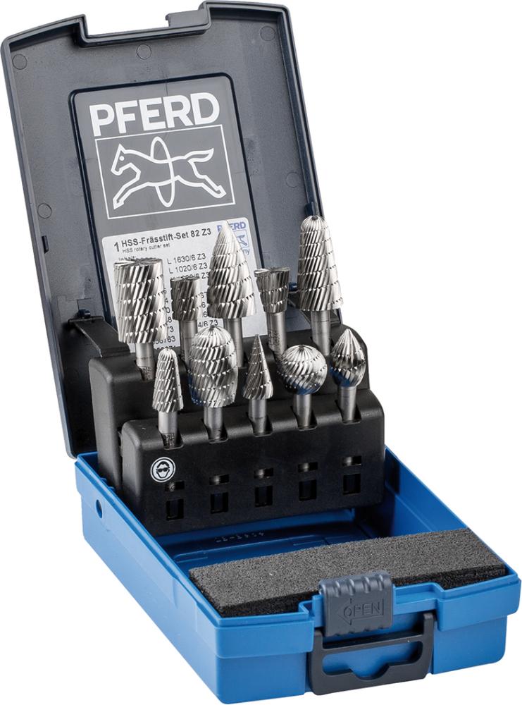 Frässtift-Satz HSS 3 6mm 10-teilig Pferd Produktbild img1 L