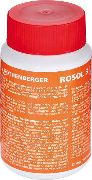 Weichlötpaste Rosol 3 250g Flasche Rothenberger Produktbild img1 L