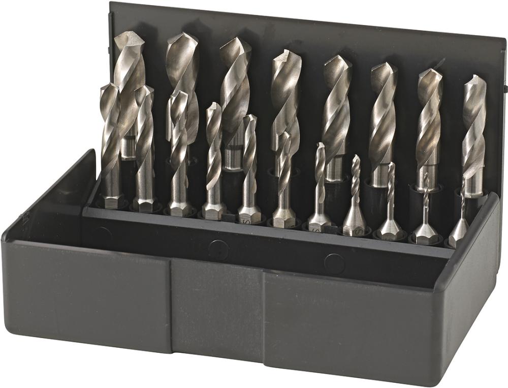 Bit-Satz Spiralbohrer HSS1-10mm 19-teilig VÖLKEL Produktbild img1 L