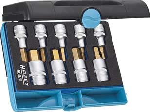Schraubendrehereinsatz- Satz 1/2" Innensechskant 5-19mm 9-teilig Hazet Produktbild img1 L