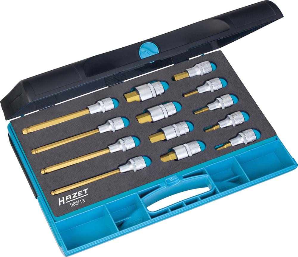 Schraubendrehereinsatz- Satz 1/2" Innensechskant 5-19mm 13-teilig Hazet Produktbild img1 L