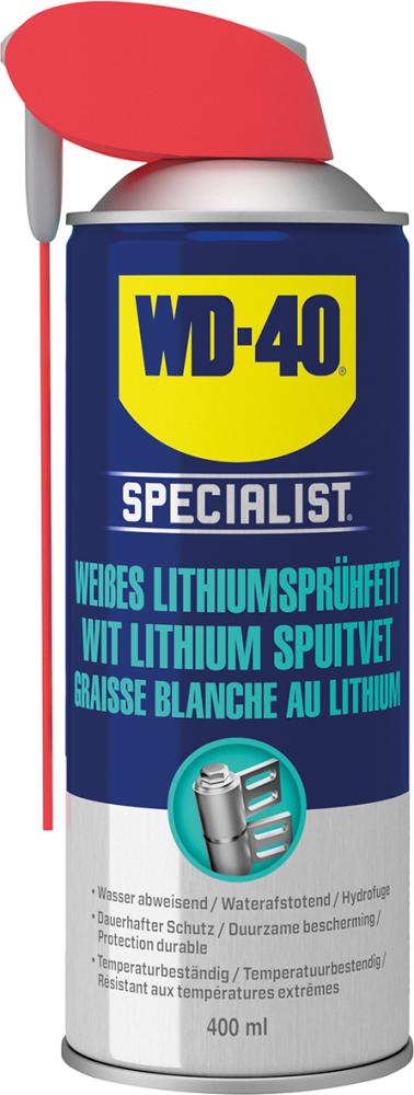 Lithiumsprühfett Specialist Aerosoldose 400ml weiß WD-40 Produktbild img1 L