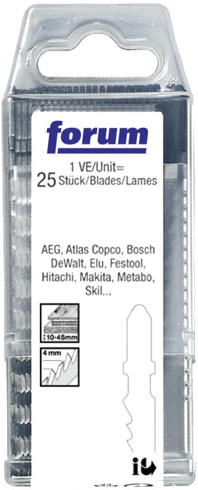Stichsägeblatt für weiches Holz, gerade, feine Schnitte, FORUM Produktbild img6 L