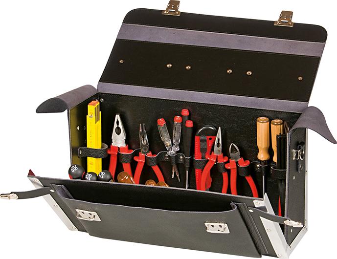 Werkzeug-Tasche Leder 420x150x250mm FORUM Produktbild img3 L