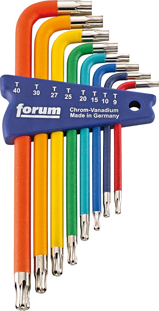 TORX-Kugelkopf-Winkelschraubend.-S. 8-tlg. farbig lackiert Produktbild img1 L