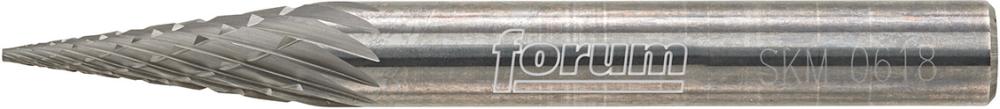 HM-Frässtift, 6-mm-Schaft, Spitzkegelform SKM, Zahnung C Produktbild img2 L