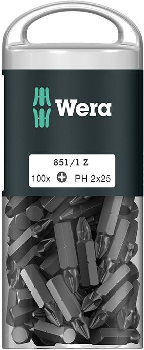 Bit-Großpack PH2x25mm zähhart a 100 Stück Wera Produktbild img1 L