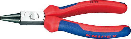 Rundzange poliert mit Mehrkomponenten-Griffen 160mm KNIPEX Produktbild img1 L