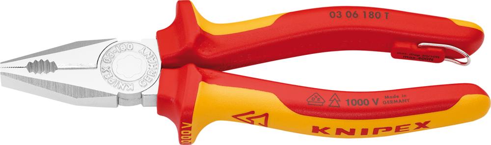 Kombinationszange VDE TT mit Mehrkomponenten-Griffen 180mm KNIPEX Produktbild img1 L