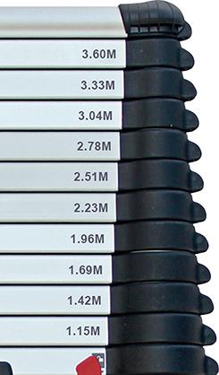 Teleskopleiter max.380cm DIN EN 131-6 FORUM Produktbild img4 L