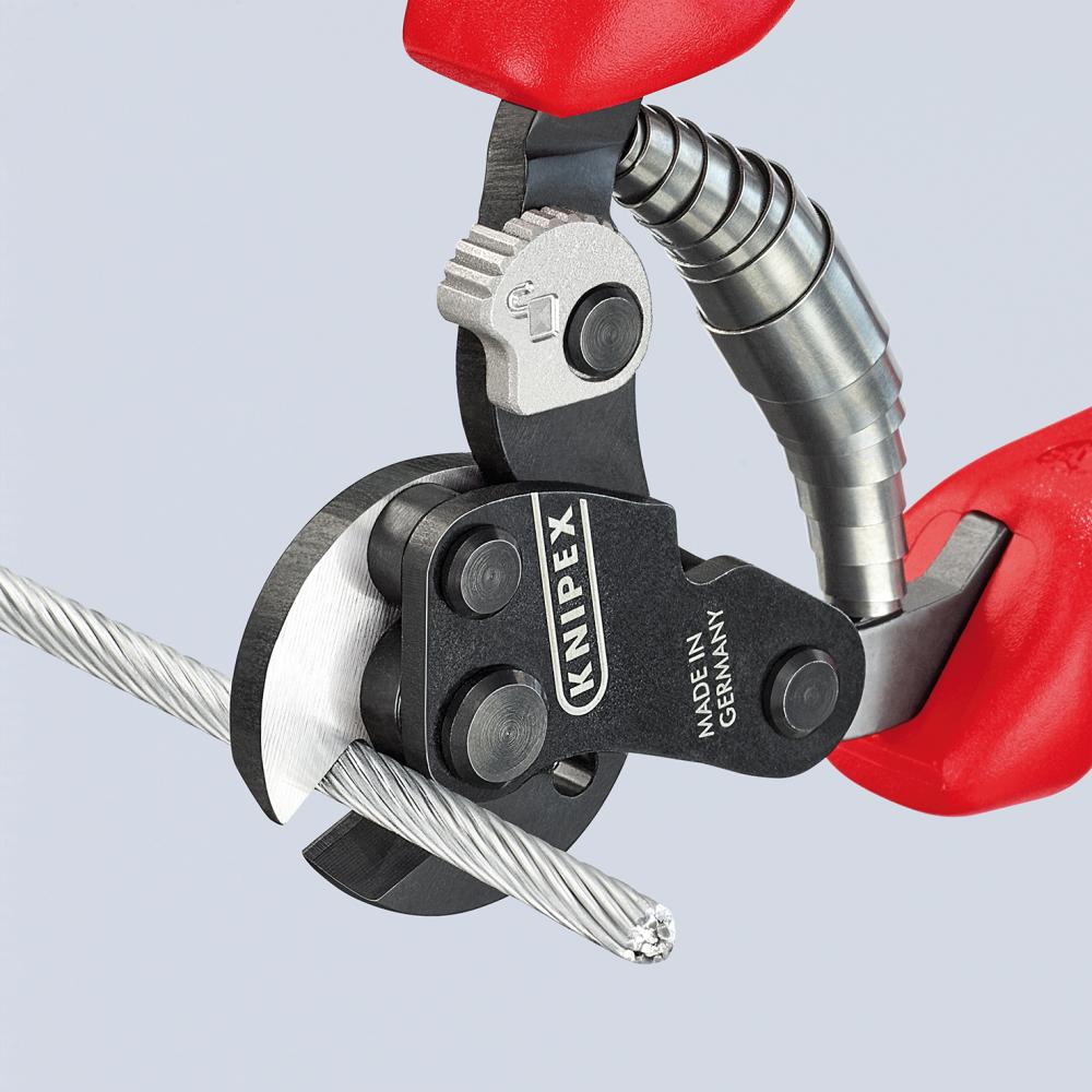 Drahtseilschere mit Mehrkomponenten-Griffen 160mm KNIPEX Produktbild img2 L