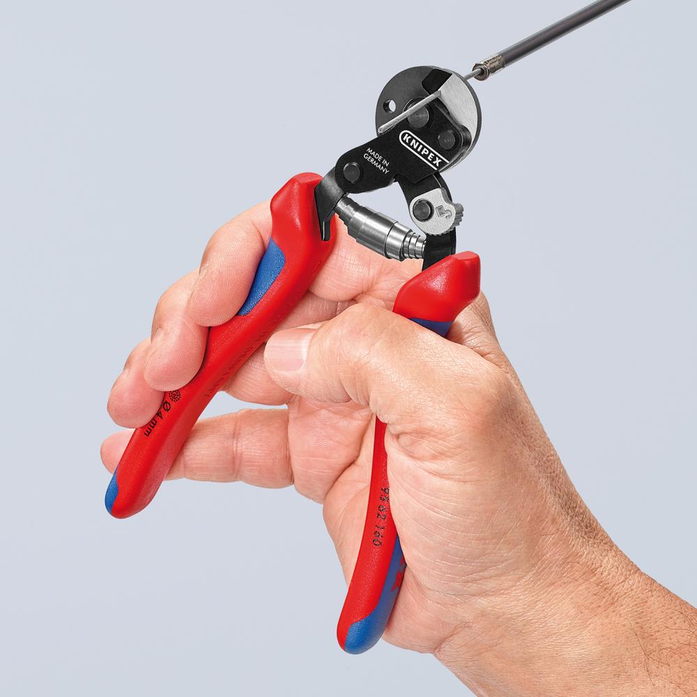 Drahtseilschere mit Mehrkomponenten-Griffen 160mm KNIPEX Produktbild img3 L