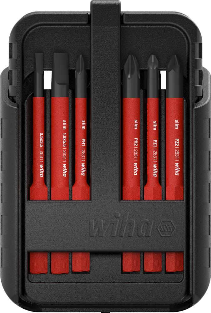 Wechselklingen-Satz VDE slimBit electric PH, PZ, XENO, Schlitz 12-teilig Wiha Produktbild img1 L