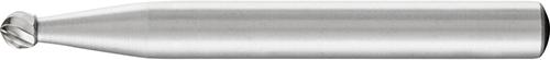 HSS-Frässtift, 6-mm-Schaft, Kugelform F, ohne Spanbrecher, Zahnung 3 Produktbild img1 L