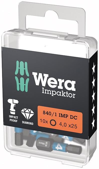 Bit-Box Impaktor für 6-kant-Schrauben 1/4", 25 mm, Wera Produktbild img1 L