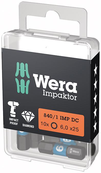Bit-Box Impaktor für 6-kant-Schrauben 1/4", 25 mm, Wera Produktbild img3 L