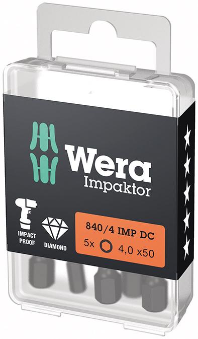 Bit-Box Impaktor für 6-kant-Schrauben 1/4", 50 mm lang, Wera Produktbild img1 L
