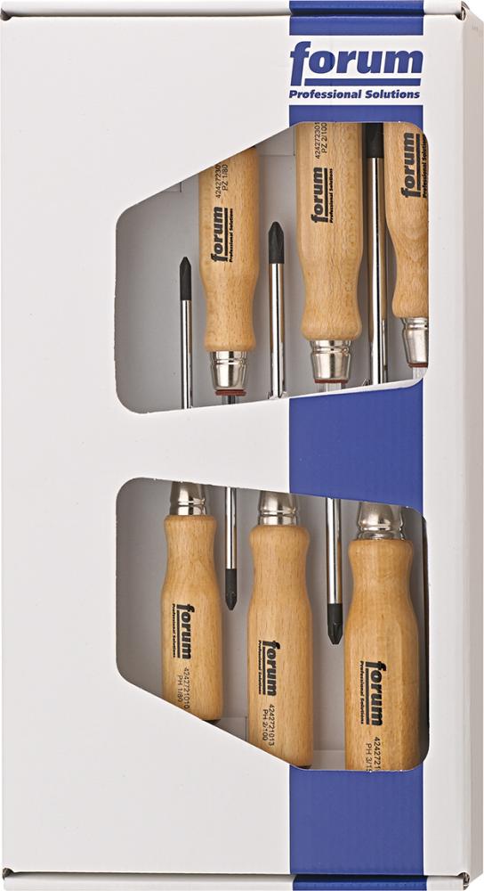 Schraubendreher-Satz Holz6tlg. PH/PZ FORUM Produktbild img1 L