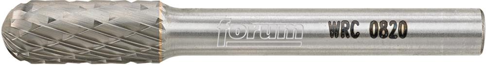 HM-Frässtift, 6-mm-Schaft, Kugelzylinderform WRC (Walzenrund), Zahnung C Produktbild img3 L