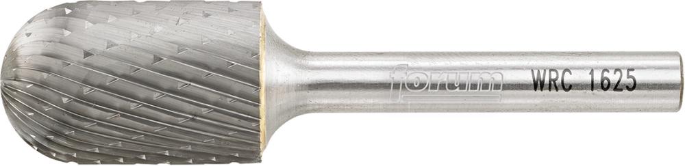 HM-Frässtift, 6-mm-Schaft, Kugelzylinderform WRC (Walzenrund), Zahnung C Produktbild img7 L