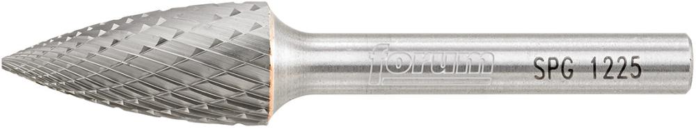 HM-Frässtift, 6-mm-Schaft, Geschossform SPG (Spitzbogen), Zahnung C Produktbild img3 L