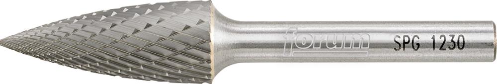 HM-Frässtift, 6-mm-Schaft, Geschossform SPG (Spitzbogen), Zahnung C Produktbild img4 L