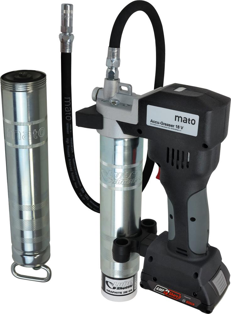 Akku-Fettpresse 18V/2Ah PREMIUM-S-LS AMPShare m. Ladegerät u.Akku MATO Produktbild img1 L