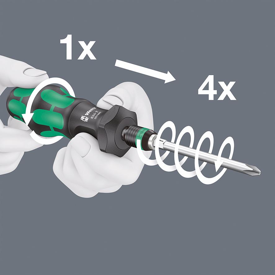 Schraubendreher-Griff Kraftform Turbo Satz Wera Produktbild img2 L
