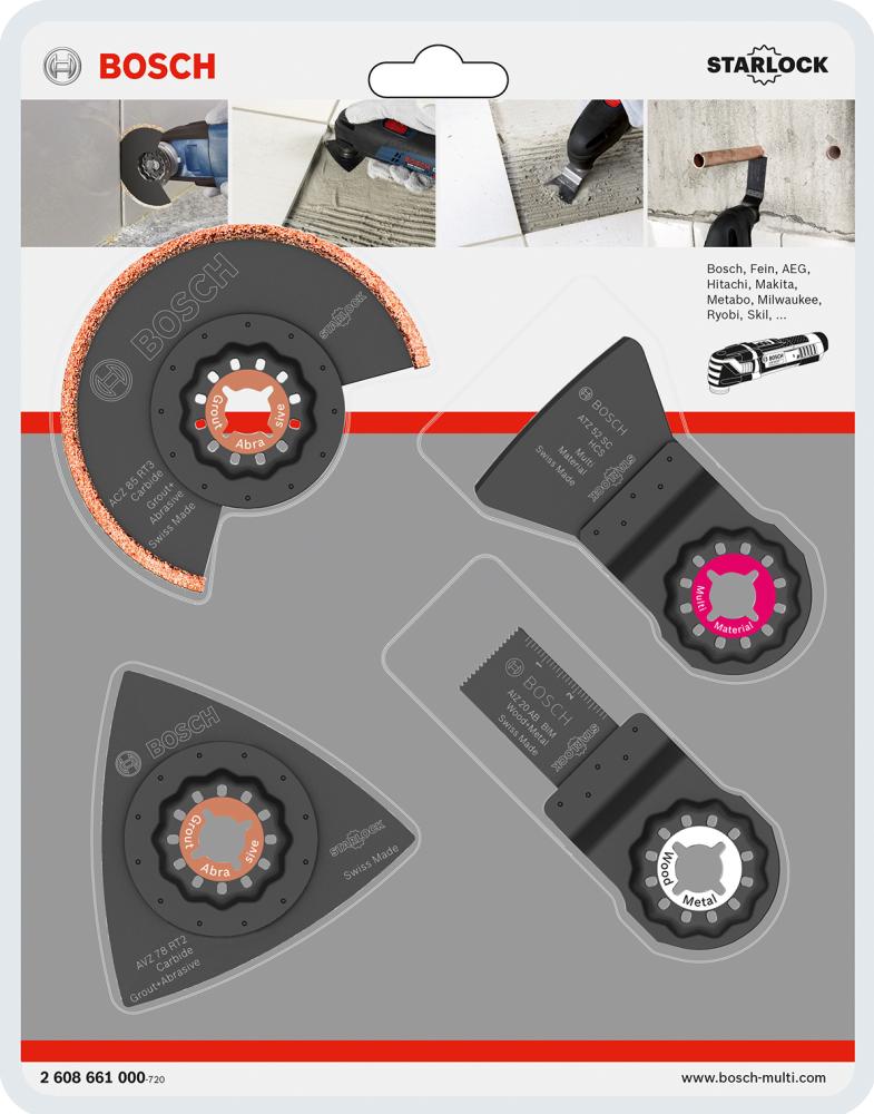 Multi-Cutter-Set Fliesen Bosch 4-teilig Starlock Produktbild img1 L