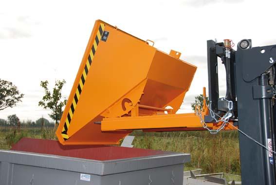 Kippbehälter, mit Abrollsystem, Typ EXPO®, RAL 2000 Produktbild img1 L