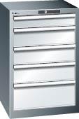 Schubladenschrank mit 5 Schubladen, stationär (Tiefe 572 mm) Produktbild img1 L