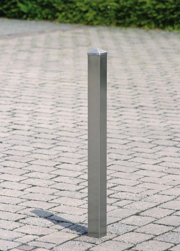 Edelstahl-Sperrpfosten, 70x70 mm Produktbild img2 L